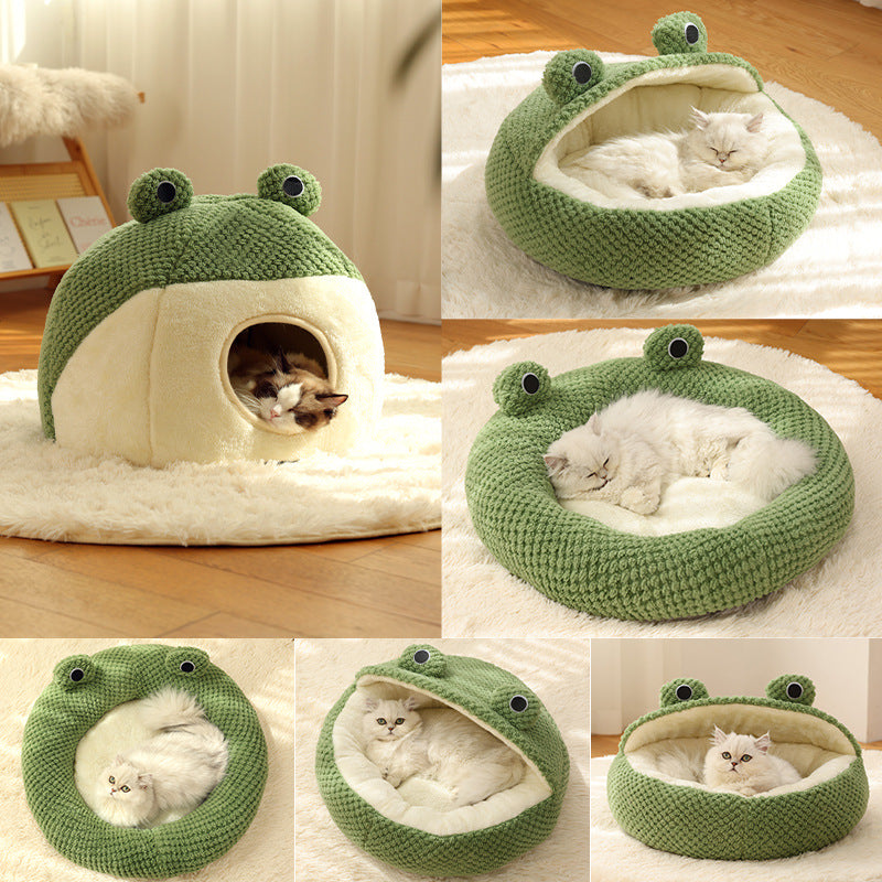 Froschbett - Deine Fellnase wählt den Modus: Panorama, Halbschatten oder Höhlenabenteuer!