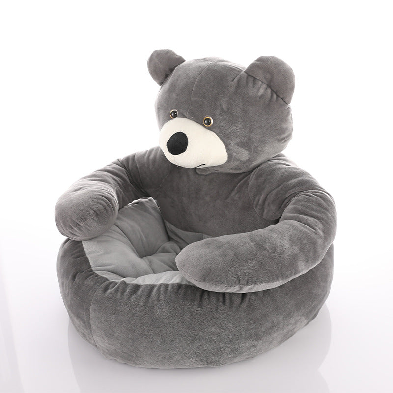 Kuschelbärenbett - Haustier rein - Bär satt!