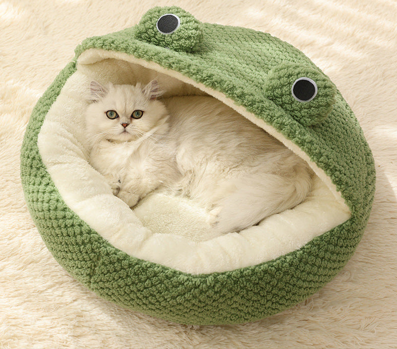 Froschbett - Deine Fellnase wählt den Modus: Panorama, Halbschatten oder Höhlenabenteuer!