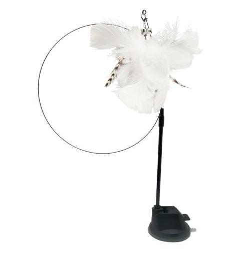 Standkatzenangel - Endlich! Ein Spielzeug, das länger überlebt als dein letzter Versuch, die Pflanze zu retten!"