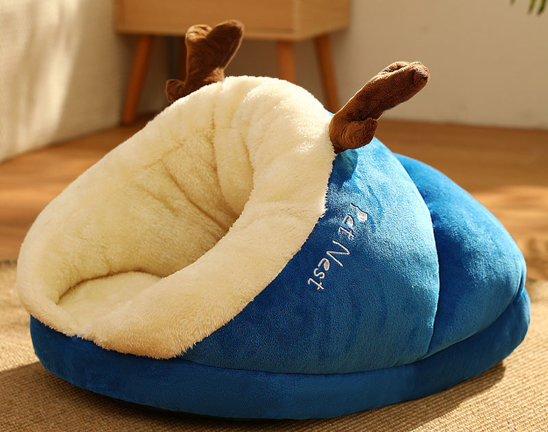 Rentierbett - Plötzlich Geweih? Nein, nur maximaler Kuschelschutz!