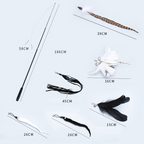 Teleskopangel mit 6 verschiedenen Aufsätzen - Für den ultimativen Reichweitenfang