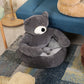 Kuschelbärenbett - Haustier rein - Bär satt!