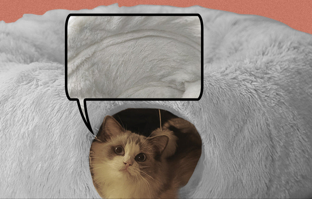 Bett mit Tunnel - Sieht aus wie Zuckerwatte, funktioniert wie ein Schlafmagnet!