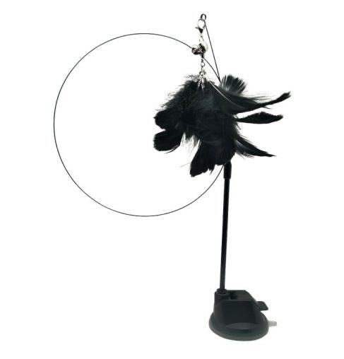 Standkatzenangel - Endlich! Ein Spielzeug, das länger überlebt als dein letzter Versuch, die Pflanze zu retten!"