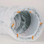 Bett mit Tunnel - Sieht aus wie Zuckerwatte, funktioniert wie ein Schlafmagnet!