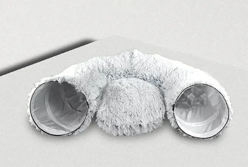 Bett mit Tunnel - Sieht aus wie Zuckerwatte, funktioniert wie ein Schlafmagnet!