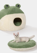 Froschbett - Deine Fellnase wählt den Modus: Panorama, Halbschatten oder Höhlenabenteuer!