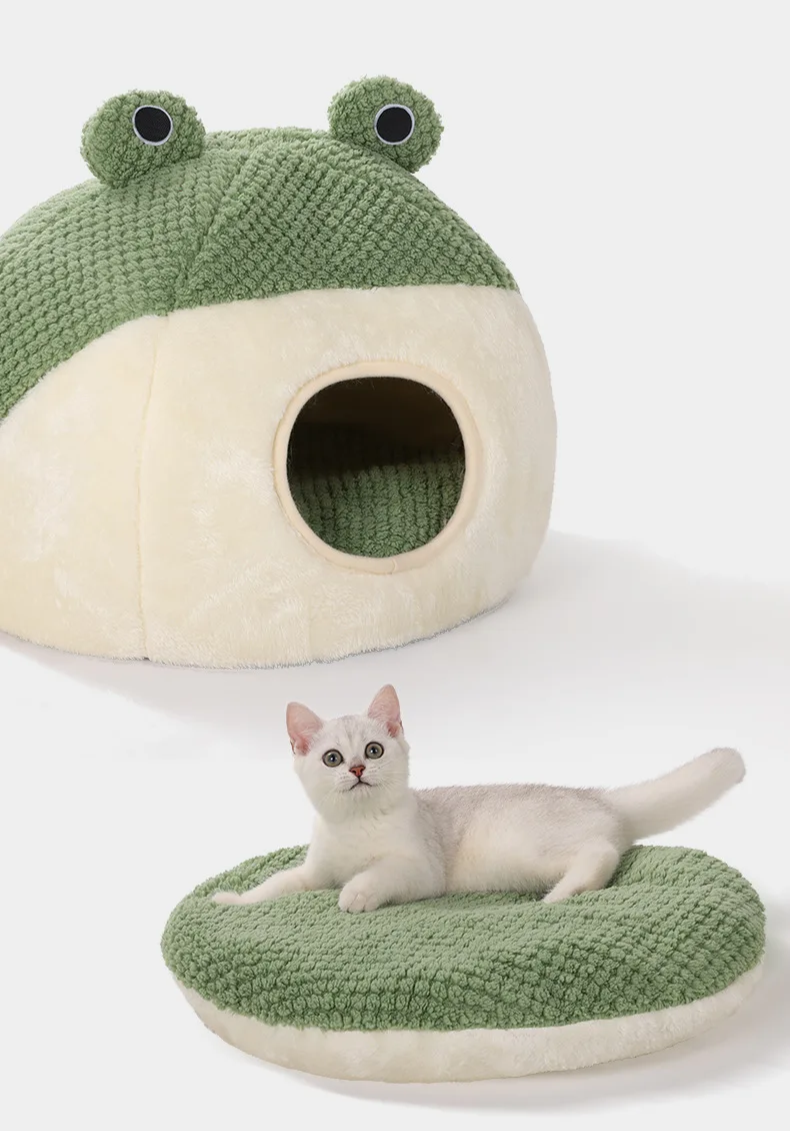 Froschbett - Deine Fellnase wählt den Modus: Panorama, Halbschatten oder Höhlenabenteuer!