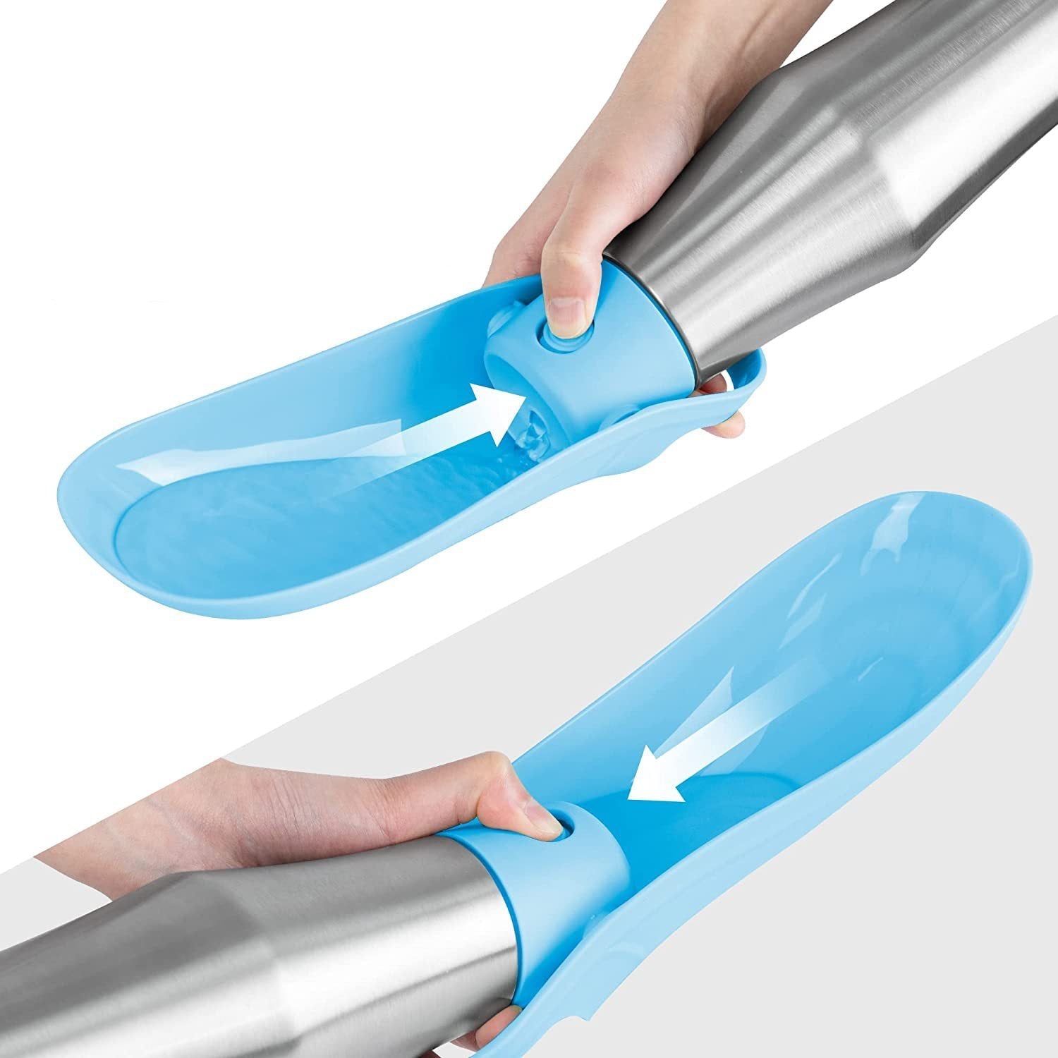 Tragbare Wasserflasche - Erfrischung-to-go: So bleibt dein Hund auf jeder Gassi-Runde cool!