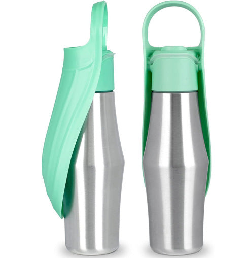 Tragbare Wasserflasche - Erfrischung-to-go: So bleibt dein Hund auf jeder Gassi-Runde cool!