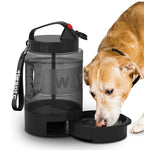 2.2 Liter Wasserflasche mit Trinkschale - Damit dein Hund beim Spielen nicht versehentlich die Brunnen im Park leert!