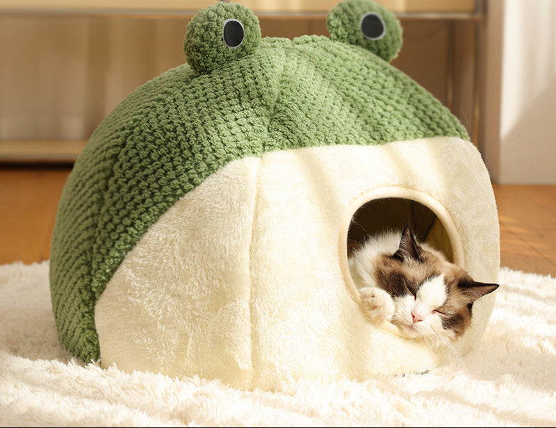 Froschbett - Deine Fellnase wählt den Modus: Panorama, Halbschatten oder Höhlenabenteuer!